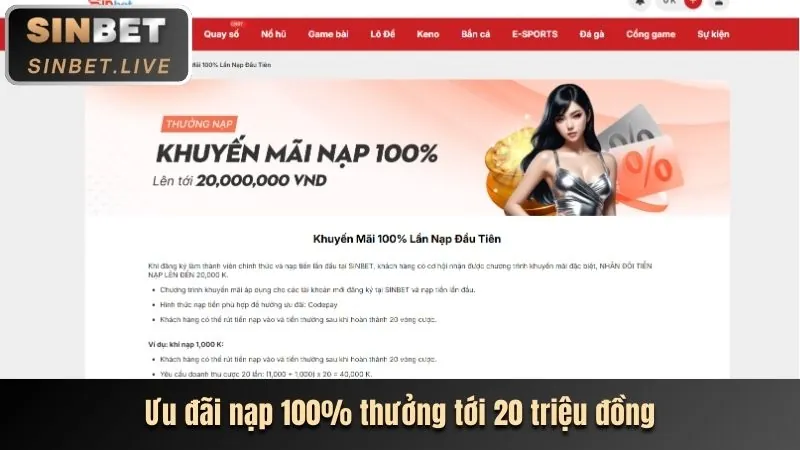 Tiền thưởng nạp lại hàng ngày cho cá cược thể thao